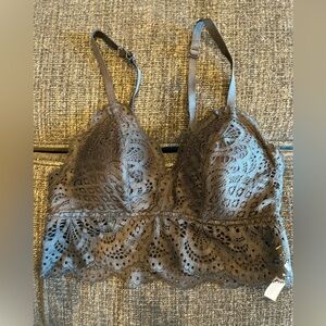 Aero Lace Bralette in Gray